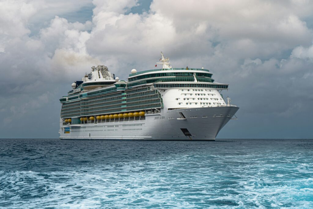 Cruise Ship on a cloudy day